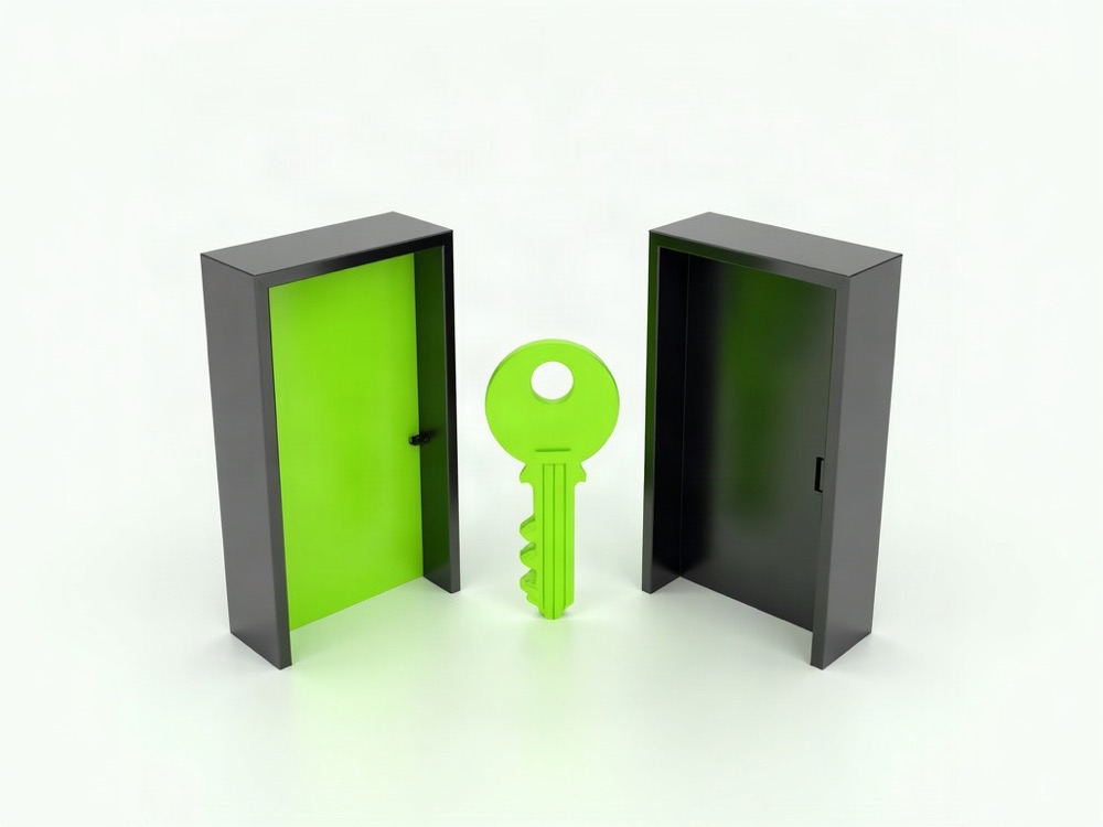 One key between two doors